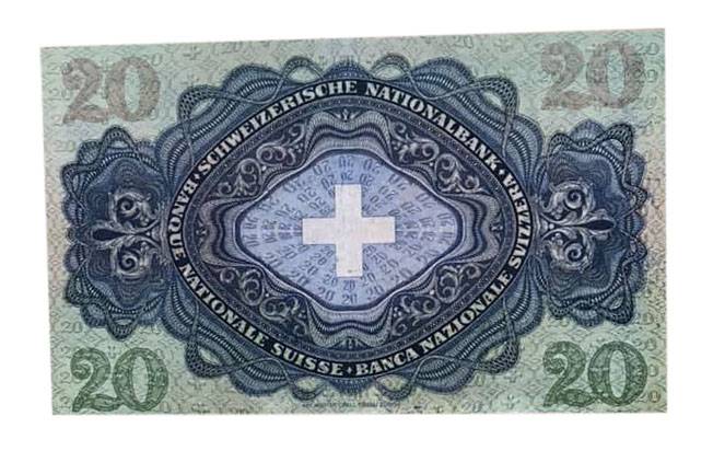 SWITZERLAND, 20 Francs