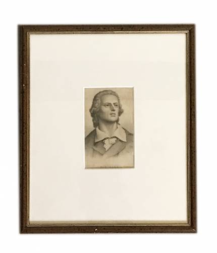 SCHILLER Lithograph Johann Christoph Friedrich von Schiller