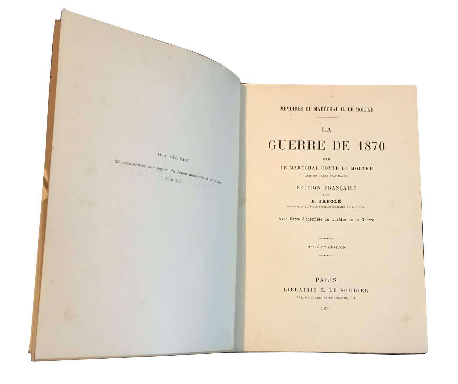 LaA GUERRE DE 1870 by H DE Moltke