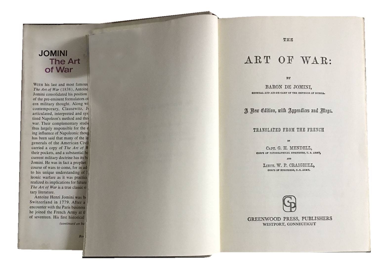 THE ART OF WAR, BY BARON JOMINI ANTOINE