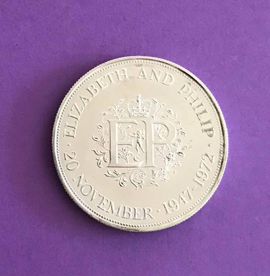 1947-1972 ELIZABETH & PHILIP COMMEMORATIVE COIN