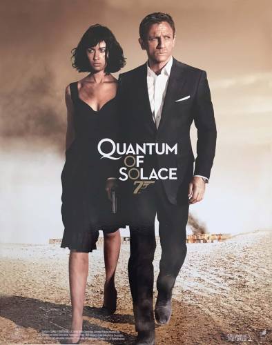 QUANTUM OF SOLACE, James Bond 007 movie poster