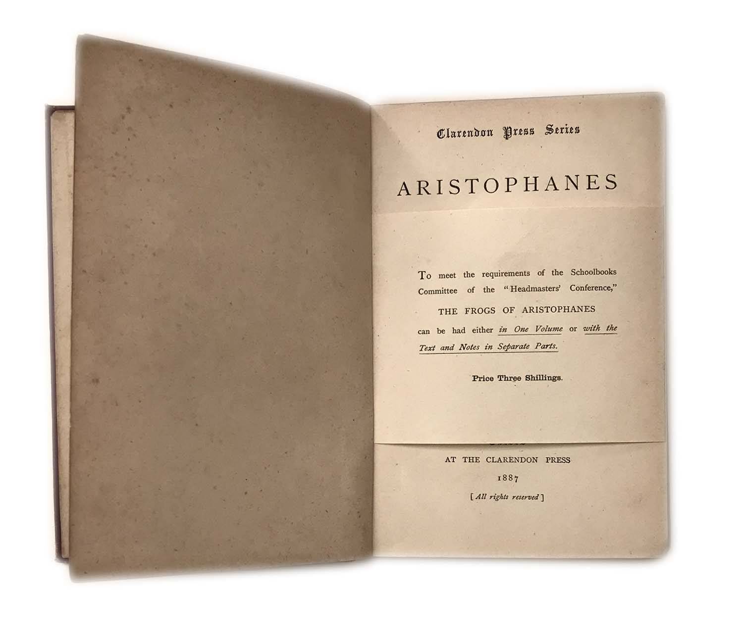 ARISTOPHANES THE FROGS