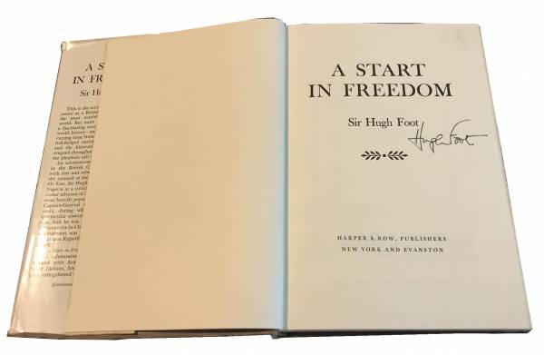 A START IN FREEDOM, by HUGH FOOT
